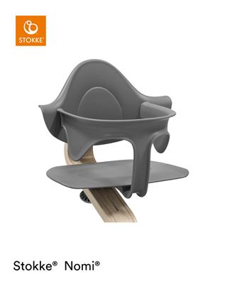 Babyset eetstoel grey 