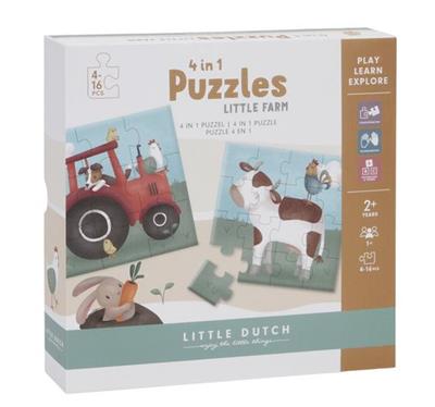 Puzzle 4 en 1 Petite ferme  
