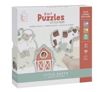 6 in 1 puzzel Little Farm  