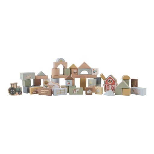 Blokken in ton Little Farm  