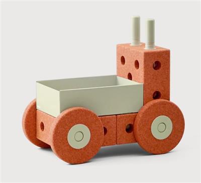 Baby Walker burnt orange / dusty green 