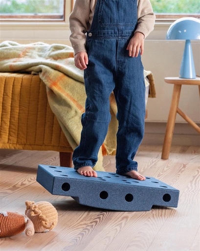 Blocks curved deep blue 