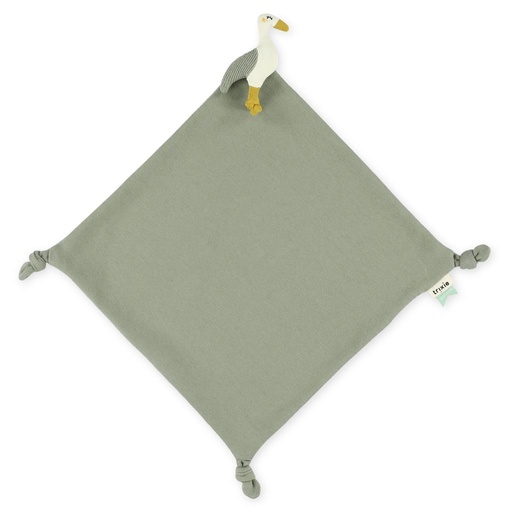 Cuddly blanket knitted heron 