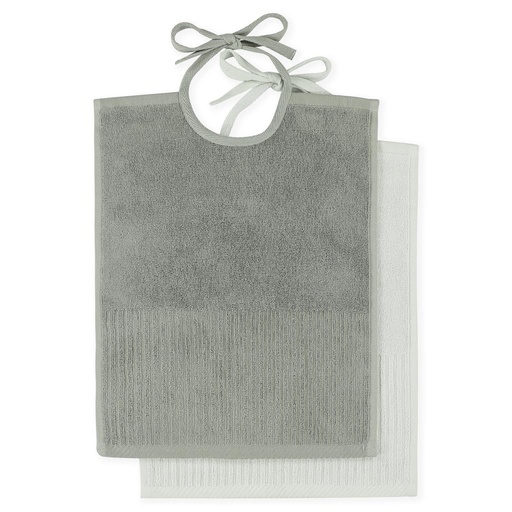 Bavoir XL (paquet de 2) olive 