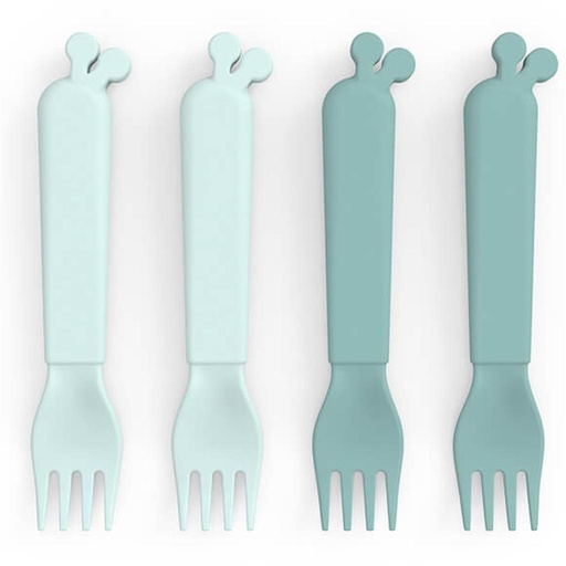 Fourchette kiddish (paquet de 4) Raffi blue 