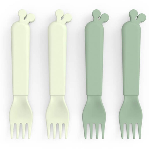 Fourchette kiddish (paquet de 4) Raffi green 