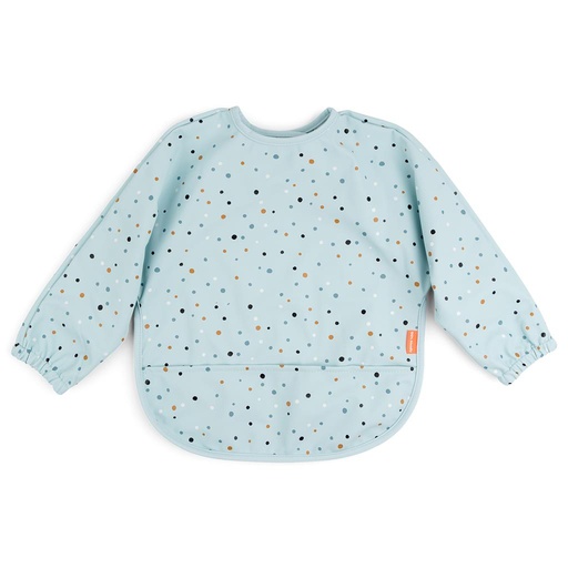 Bavoir à pois joyeux blue 