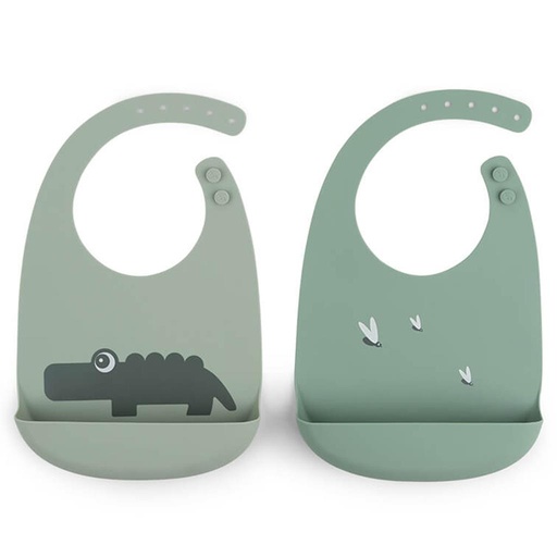 Bib (2-pack) Croco  