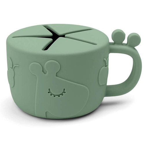 Tasse à goûter peekaboo Raffi vert