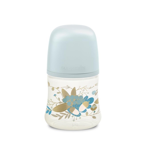 Suction bottle 150ml (silic., slow flow) gold blue 