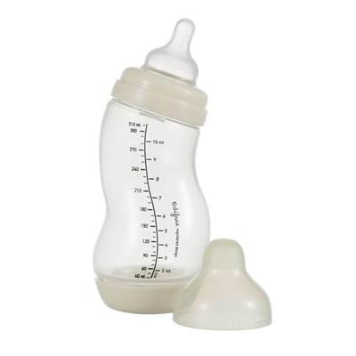 Zuigfles S wide (310ml) creme