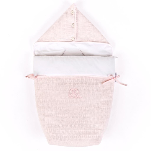 Footmuff 3-point harness cotton pink