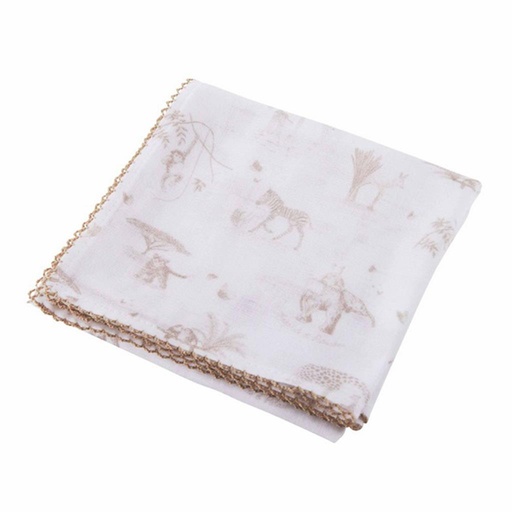 Tetra towel print safari (camel) 