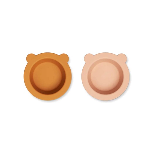 Bowl suction cup Peony (2 pack) mustard - tuscany rose mix 