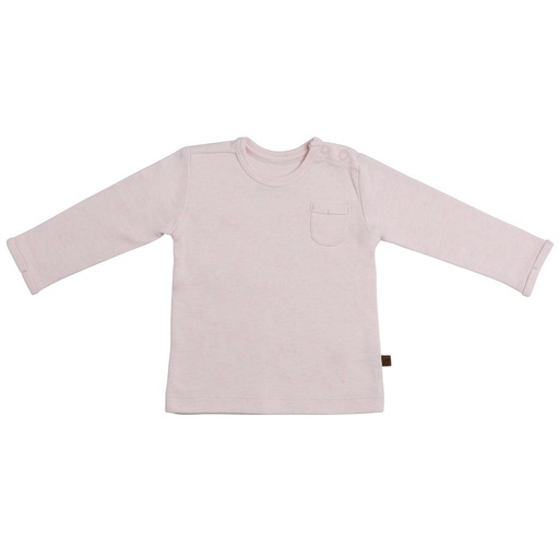 Pull mélangé rose classique