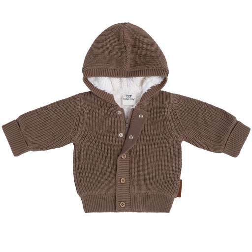 Cardigan à capuche teddy Soul moka