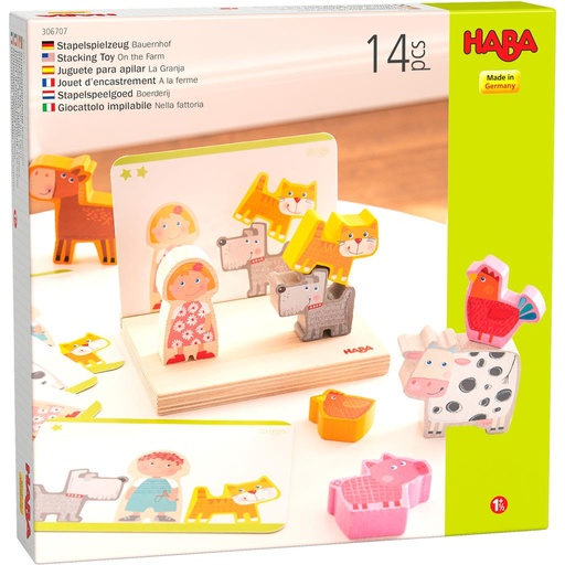 Jouets à empiler ferme  
