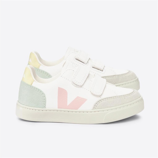 Sneakers white-multico-jade 