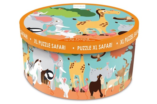 Vloerpuzzel 36 stuks safari  