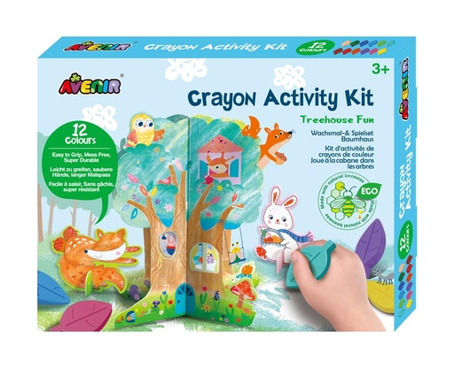 Kit d'activités à la craie pour s'amuser dans la maison de l'arbre  