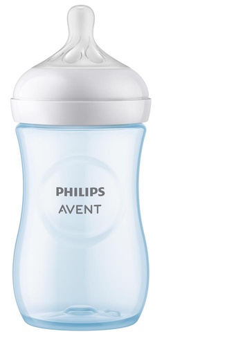 Zuigfles Natural Response 260 ml 3m+ blauw 