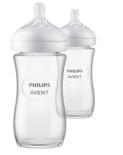 Feeding Bottle Natural 240 ml duo  (glas)