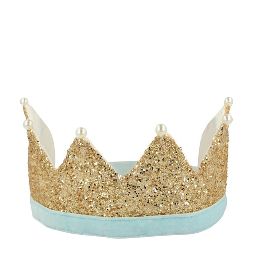 Birthday crown gold & pearl  