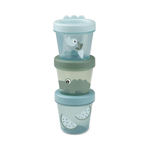 Boîte à snacks (3pcs) Ozzo green 
