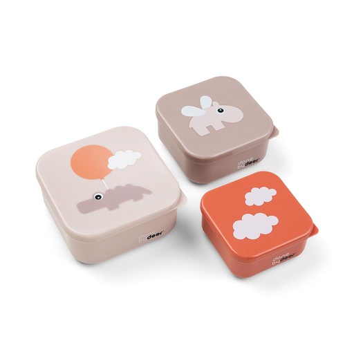 Boîte à goûter (3pcs) Nuages heureux