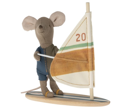 Souris de plage surfeur petit frère  