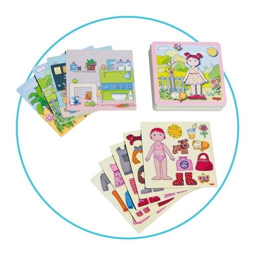 Jeu : jeu magnétique habillage poupée lilli  