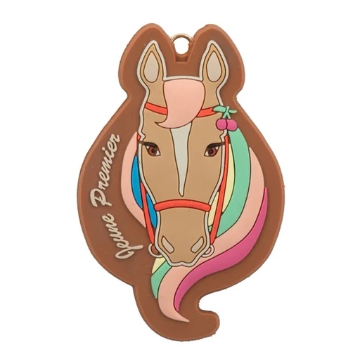 Porte-clés breloque cavalier couture