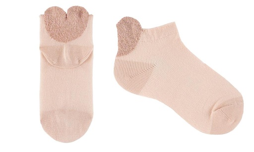 Kousen met lurex hartje nude 