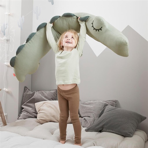 Coussin confortable Croco green 