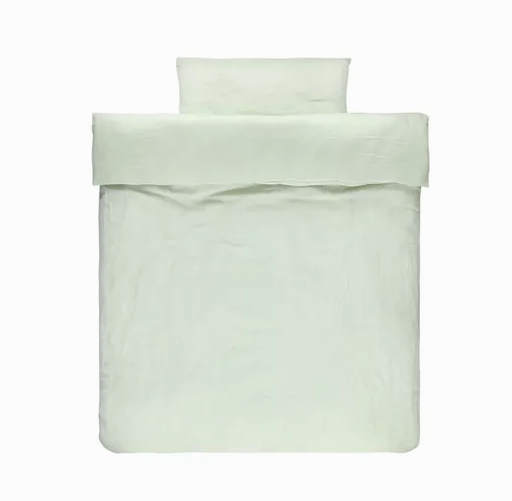 Donsovertrek+kussensloop park pure mint 80X80