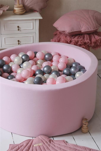 Bain de boule 90x40cm (200pcs) jersey rose