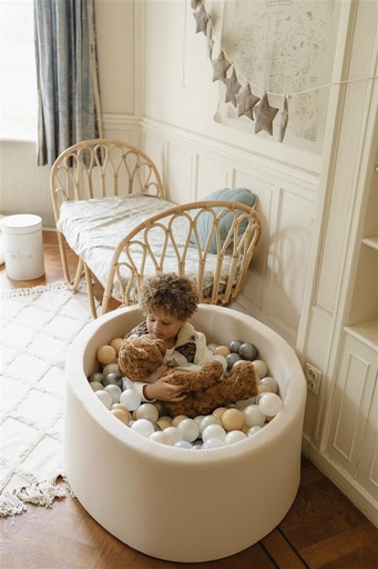 Ballenbad 90x40cm (200stuks) jersey beige  