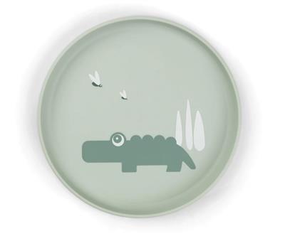 Plaque de crocodile faite par un cerf green 