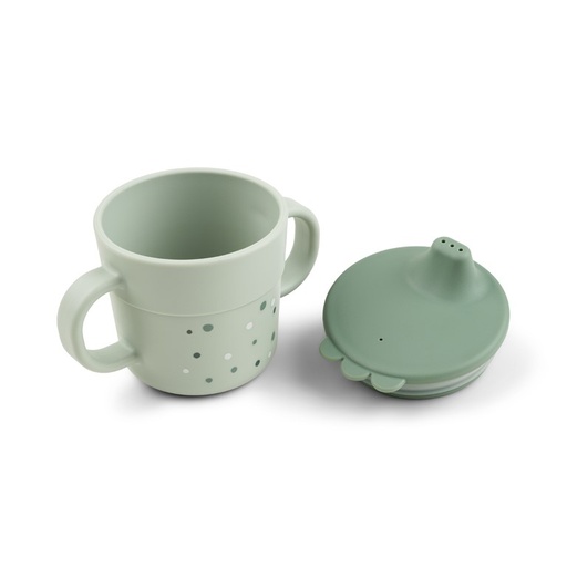 Antilekbeker Happy dots green 