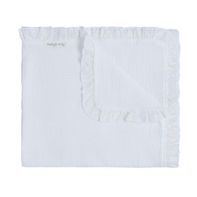 Couverture berceau Calme wit 70X95