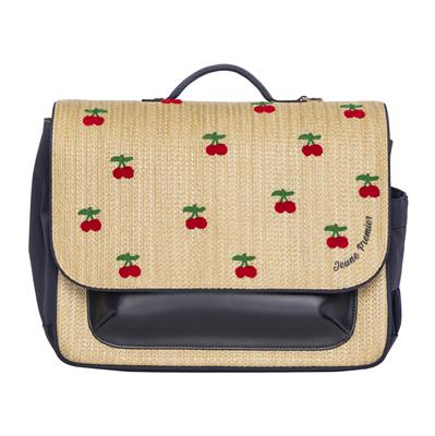 Book bag It bag Midi Raffia Cherry