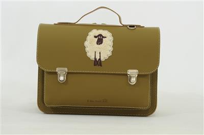 Book bag sheep - moss