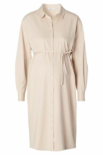 Jurk met borstvoedingsfunctie Akaya light sand 