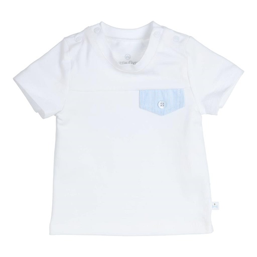T-shirt Aerobic wit-lichtblauw