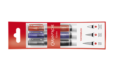 Set of Water brush brushes 3 pieces  