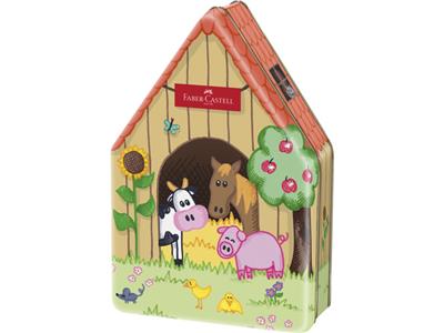 Felt pens tin farm 18 pieces  