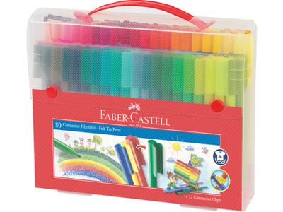 Felt pens in case 80 pieces  