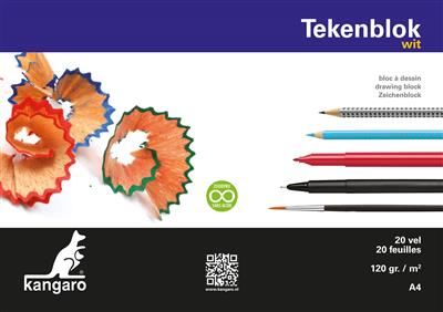 Tekenblok 21,0x29,7cm 20 vellen  