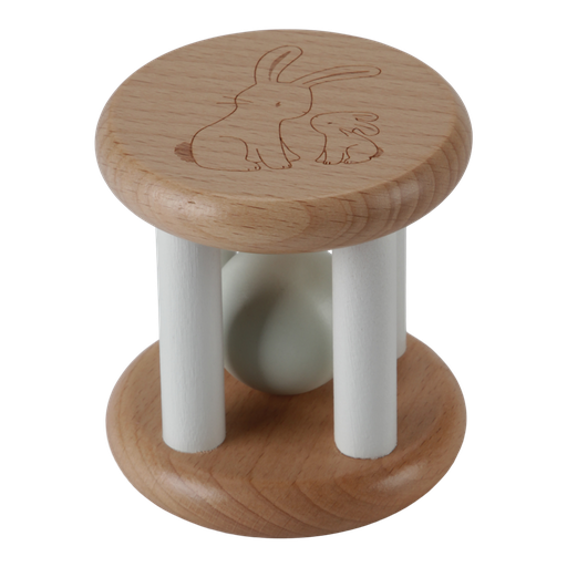 Hochet à roulettes pour bébé lapin  