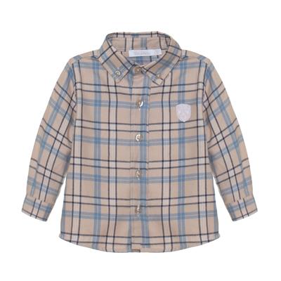 Shirt BLUE/BEIGE CHECK F24-14